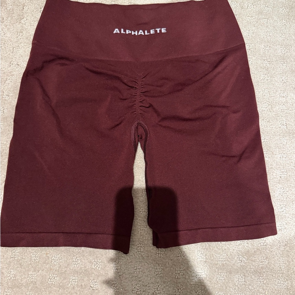 Alphalete Women's Burgundy Shorts